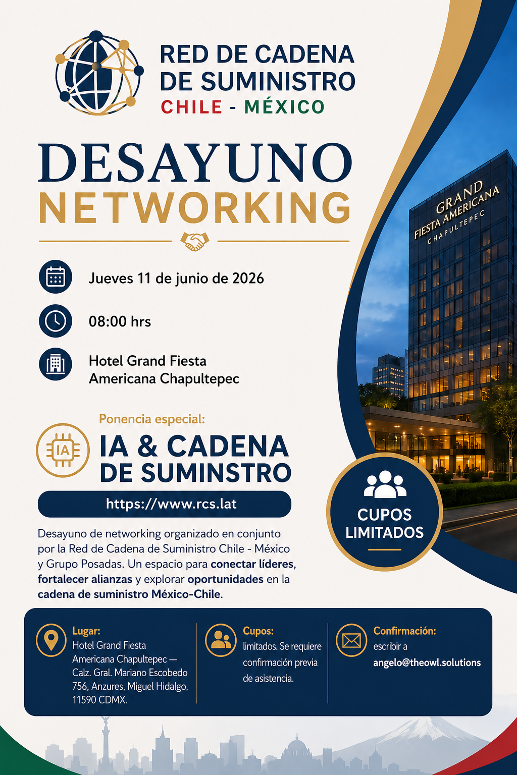 Desayuno Networking — Red de Cadena de Suministro Chile - México